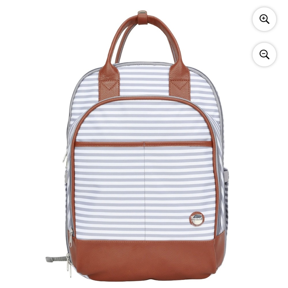 iPack Stripe Infant Diaper Bag Tote, Multi-Color